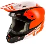 fly racing kinetic flex red black yellow каска крос мотор, снимка 7