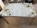 Столове 4 броя комплект и стъклена маса, снимка 18