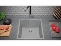 Кухненска Мивка от гранит модел Лондон 45 Slim 410 x 470 mm - сива, снимка 6