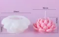 3D Лотус Лотос голямо цвете силиконов молд форма фондан смола свещ гипс шоколад декор, снимка 1