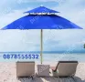 Чадър за плаж и градина - 220см. с двоен покрив за стабилност при вятър, снимка 11