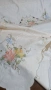 Памучна покривка с бродерия 260×170 см., 12 салфетки , снимка 1
