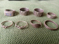 Лот от старинни сребърни пръстени., снимка 1 - Пръстени - 44527332