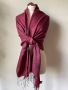 Тъмночервен шал от Непалска кашмир, снимка 2