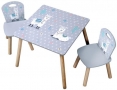 Детски дървени маса с два стола/детска маса и две столчета, снимка 2