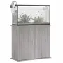 vidaXL Поставка за аквариум, сив сонома, 81x36x73 см, инженерно дърво, снимка 4