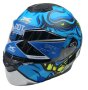 Нова Мото Каска -№245 X-ONE -Helmets- синя -А3785 -M