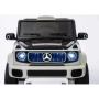 Акумулаторен джип Mercedes EQG Electric G-Class 12V с отварящи се врати меки гуми 4x4 /Черен, бял, снимка 14