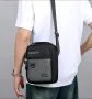 Компактна, Елегантна и Стилна Мъжка универсална черна чанта с презрамки!, снимка 9