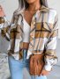 Модно дамско преходно карирано яке, 5цвята - 023 , снимка 10