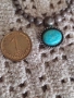 Старо сребърно колие с тюркоаз, снимка 3