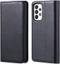 Нов черен кожен калъф кейс гръб за телефон Samsung A53 Защита Самсунг