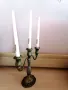 Страхотен Стар Посребрен Свещник, снимка 7