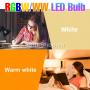  LED RGB E27 крушка с дистанционно, снимка 2