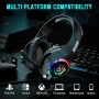 Геймърски слушалки Tatybo за PS4 PS5 Xbox One PC, снимка 5