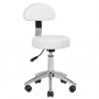 Козметичен/фризьорски стол - табуретка за педикюр 304P - 37/43 см - бяла
