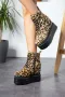 Боти на платформа - леопардов принт - BML88, снимка 2