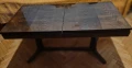 Използвана холна маса 120х60х55 см, разтегателна, цвят венге, лак, снимка 2