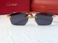 Cartier висок клас слънчеви очила Мъжки Дамски слънчеви с дървени дръжки, снимка 8