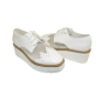 Дамски ежедневни обувки на платформа бяло, снимка 2