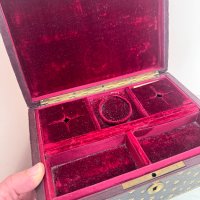 Страхотна Френска Викторианска кутия за бижита, снимка 6 - Други - 44500615