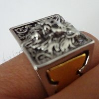 Пънкарски пръстен с тайник , снимка 6 - Пръстени - 42363365