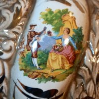 Италианска порцеланова ваза, снимка 5 - Вази - 41424899