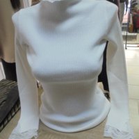меки блузки с дантелка в осем цвята, снимка 4 - Блузи с дълъг ръкав и пуловери - 38727206