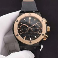 Мъжки луксозен часовник Hublot Classic Fusion Carbon, снимка 3 - Мъжки - 41630539