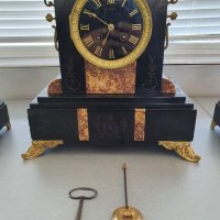 Антикварен каминен часовник , снимка 8 - Антикварни и старинни предмети - 34829158
