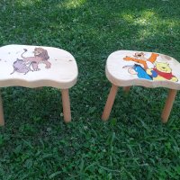 Ръчна изработка дървени трикраки столчета, снимка 5 - Столове - 42130253