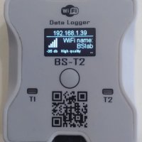 Двуканален записващ термометър с графичен дисплей BS-t2 WiFi, снимка 3 - Друга електроника - 41223492