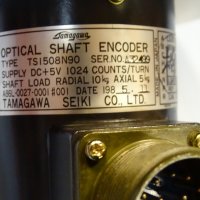 оптичен енкодер TAMAGAWA TS1508N90 optical shaft encoder, снимка 2 - Резервни части за машини - 40204416