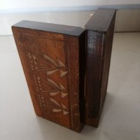 Дървена кутия 12.5 х 6.5 h 3.5 см. , снимка 3 - Други стоки за дома - 35850472
