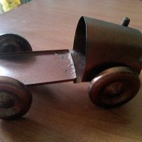 Старовремска метална количка поставка за бутилка, снимка 3 - Антикварни и старинни предмети - 35870178