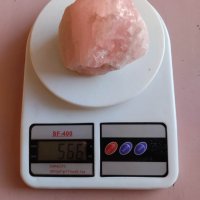 Розов кварц - необработен : произход Мозамбик - 566 грама, снимка 1 - Други ценни предмети - 40373488