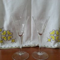 Кристални чаши , снимка 1 - Антикварни и старинни предмети - 42225219
