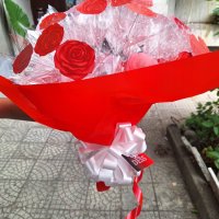 🎀ЗАПОВЯДАЙТЕ‼️Светещ букет от рози "DESS", снимка 4 - Подаръци за рожден ден - 41740944