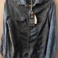 НАМАЛЕНА - Bogner Jeans нова дънкова риза , снимка 9 - Ризи - 41104394