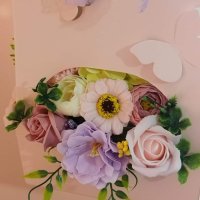 Разкошна розова кошница със тринайсет нежни сапунени цветя страхотен подарък , снимка 7 - Подаръци за жени - 40951016