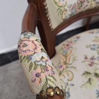 кресло Луи XV с дърворезба , снимка 8 - Столове - 44714550