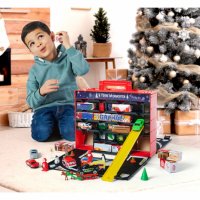 Детски календар с коли и гараж - Dickey Toys, снимка 1 - Коли, камиони, мотори, писти - 39669801