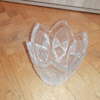 Кристална ваза 15 см, снимка 2 - Вази - 40058238