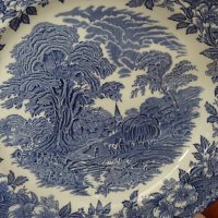 Чинии за допълване  Wedgwood  enoch Tunstall LTD England в синьо бяло.                              , снимка 4 - Чинии - 42734598