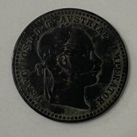 Сребърна монета Австрия 10 кройцера, 1870, снимка 1 - Нумизматика и бонистика - 41785995