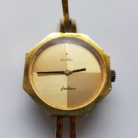 Дамски позлатен  механичен часовник Zentra 17 jewels, снимка 8 - Дамски - 35784808