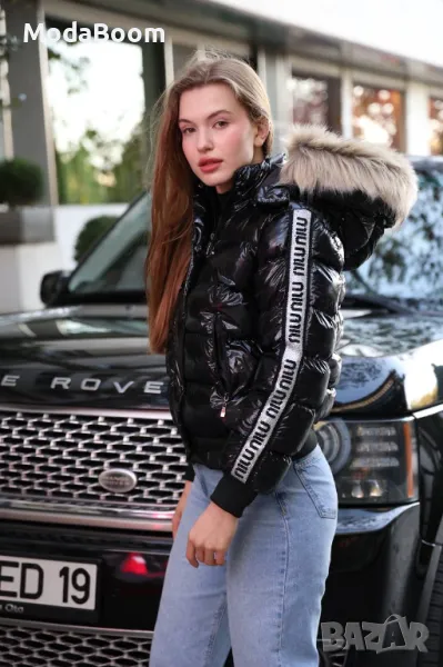 Miu Miu дамски черни къси зимни якета , снимка 1