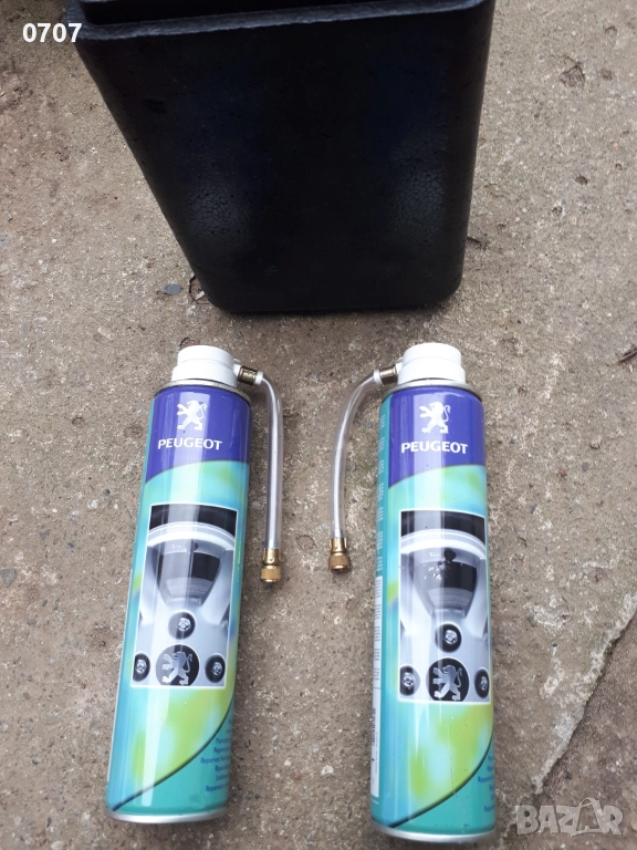 Спрей за надуване на спукани гуми 2 броя, снимка 1