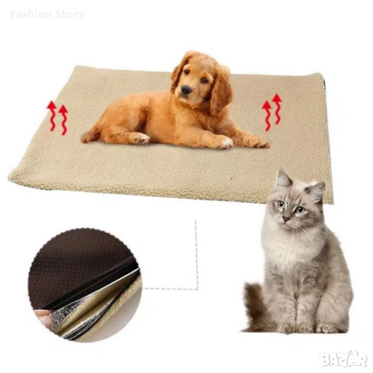 Самонагряващо легло за домашни любимци – Уют и топлина за вашия любимец, снимка 1