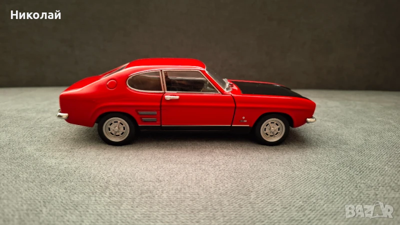 1969 Ford Capri RS Coupe 1:24 Welly Diecast Колекционерски модел количка, снимка 1